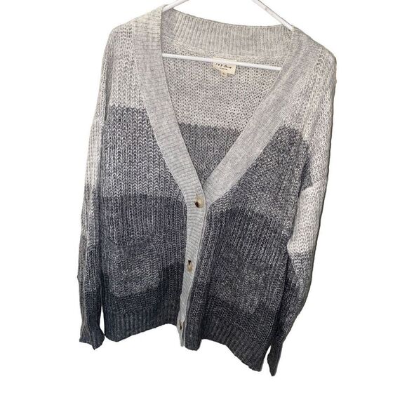 New 143 Story by Line Up Grey Oversized Cardigan - Picture 2 of 6